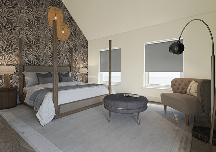 Verona (Blackout), Nimbus Grey - Twist&Fit Roller Blind - Image 7